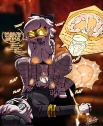 1boy 1girls black_bow bow bow_on_head breasts breeding breeding_request butler butler_uniform clothed_male clothed_male_nude_female cowgirl_position cum cum_in_pussy cum_inside cumming cumming_from_vaginal_sex cumming_in_pussy cumming_inside cyn_(murder_drones) dominant dominant_female english english_text femdom glitch_productions hairbow impregnation malesub moan moaning moaning_in_pleasure murder_drones n_(murder_drones) n_worker_drone naked naked_female naked_female_clothed_male nude nude_female nude_female_clothed_male plap plap_(sound) plapping rape reverse_rape robot robot_boy robot_girl robot_humanoid rod_akihiro screen_face speech speech_bubble submissive submissive_male tongue tongue_out twintails twintails_(hairstyle) vaginal_penetration vaginal_sex white_eyes white_hair white_hair_female white_hair_male worker_drone x-ray yellow_areola yellow_eyes yellow_eyes_female