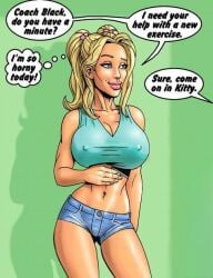 2_hot_blondes_hunt_for_bbc_(comic) beautiful beautiful_face big_boobs big_breasts big_cock big_tits blonde_hair coach_black coxville_stories coxville_stories:_2_hot_blondes_hunt_for_bbc_(comic) horny horny_face horny_female hourglass_figure interracial kitty_summers perfect_body perfect_boobs perfect_face theofficialpit white_woman