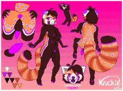 ahoge ailurid animal_genitalia anthro ass breasts digital_media_(artwork) genitals hair hi_res hrelterskrelter intersex leopard_spots mammal model_sheet pixel_(artwork) red_panda sheath solo spots spread_butt spreading trans_(lore) trans_woman_(lore)