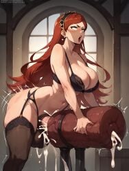 ai_generated big_penis breeding_mount futanari grapesss hilda_boreas_greyrat horsecock_futanari mushoku_tensei