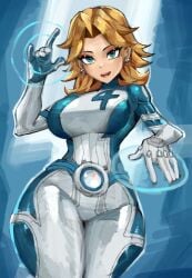 blonde_hair blue_eyes fantastic_four female female_only invisible_woman invisible_woman_(marvel_rivals) marvel marvel_rivals saiykik slim_waist solo sue_richards sue_storm thick_thighs