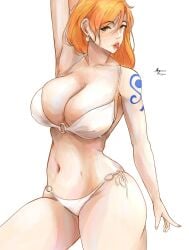 1girls bon_drawr female nami nami_(one_piece) one_piece solo solo_female tagme