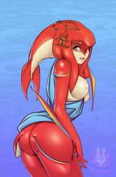 mipha from breath of the wild by r3dstar