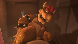 2boys 3d anal anal_sex animated anthro balls bara bowser duo erection horn ictonica indoors koopa male male_only mario_(series) multiple_boys nintendo open_mouth penetration penis pov scalie sex solo_focus yaoi