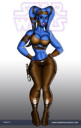 1girls aayla_secura dsng female female_only sfa solo star_wars text twi'lek