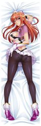 00s boots breasts censored dakimakura female high_heels kagami_hirotaka kangoku_senkan kangoku_senkan_2 large_breasts lilith-soft maya_cordelia military_uniform pantyhose red_hair solo tiara uniform