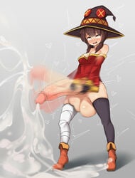 1futa ahe_gao balls breasts cleavage cum cumshot excessive_cum foreskin futa_only futanari huge_balls huge_cock huge_testicles hyper hyper_balls hyper_penis intersex kono_subarashii_sekai_ni_shukufuku_wo! masturbation megumin penis sinensian small_but_hung solo testicles throbbing_penis uncensored uncircumcised