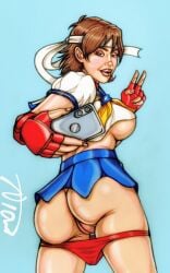 capcom female female_only sakura_kasugano street_fighter tagme