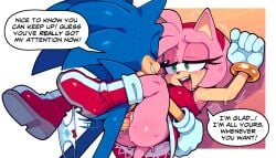 amy rose from idw comics by funnygrifter