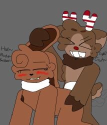 >< 1boy 1boy1girl 1girls all_fours anthro anthro_female anthro_male anthro_on_anthro anthro_only antlers blush breasts brown_body brown_fur bunny closed_eyes cocoa_(dandy's_world) dandy's_world dark_nipples deer dialogue digital_media_(artwork) duo english english_text female female_anthro female_furry female_nipples female_penetrated fur furry furry_female furry_male furry_on_furry furry_only grey_background grin grinning heart_nose holding_ear hoof_hands lagomorph m/f male male/female male_anthro male_furry male_on_female male_penetrating male_penetrating_female neck_fluff neck_fur nipples no-human no_human no_humans no_visible_genitalia non-human non-human_only oerba_yun_fang on_all_fours only_furry penetration plain_background png rabbit red_nose reindeer request requested roblox roblox_game rudie_(dandy's_world) saying_name sex simple_background smile smiling standing straight straight_sex striped_antlers sweat sweatdrop sweating tail tail_wagging teeth video_games wagging_tail webp-to-png_conversion white_tail