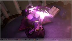 1futa 3d animated areolae autofellatio big_breasts breasts completely_nude fellatio futa_only futanari horns intersex intersex_only jessica_anner masturbation moaning nipples now_you're_thinking_with_portals nude on_back oral original portal portal_(object) purple_skin solo solo_futa sound tail text url video watermark xelthia