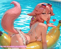 yae miko from genshin impact by lazyrainbow