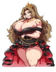 1girls female female_only gigantic_breasts huge_breasts human jewelry limbus_company littleteze project_moon rodion_(limbus_company) standing thick_thighs voluptuous