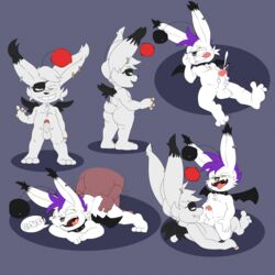 3_toes 4_fingers anal anal_sex antennae anthro ass balls barefoot collar cowgirl_position cum cumshot drooling ear_piercing ejaculation erection facial_piercing female final_fantasy green_eyes hi_res holding_penis humanoid humanoid_penis jerseydevil kuponuts looking_back lying male masturbation moogle nose_piercing nose_ring nude on_top orgasm penetration penile_masturbation penis piercing pose power_bottom ring saliva sex slightly_chubby spiked_collar spikes square_enix synril toes tongue video_games wings yaoi