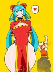hatsune miku from odochina by srjrgart