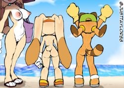 baseball_cap beach beach_bag beach_nudity big_ass big_boobs big_breasts big_butt big_thighs boobs breasts bunny bunny_tail cream_the_rabbit cub female flip_flops fur furry gloves hat justtaylor marine_the_raccoon mobian_(species) nipples nude nude_beach nude_female nudism nudist nudist_beach nudity paws public_nudity pussy rabbit raccoon shoes small_ass sonic_(series) sonic_the_hedgehog_(series) sun_hat sun_visor thick_ass thick_thighs tits vanilla_the_rabbit