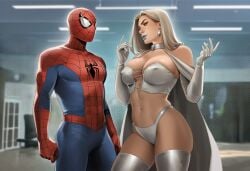 1boy 1boy1girl 1girls ai_generated big_ass big_breasts blonde_female blonde_hair breasts curvaceous curvy curvy_figure digital_media_(artwork) emma_frost female hellfire_club hips homo_superior huge_ass huge_breasts huge_thighs large_ass large_breasts large_thighs legs light-skinned_female light-skinned_male light_skin male male/female marvel marvel_comics mature mature_female mutant mutant_(marvel) mutate_(marvel) peter_parker phophopho rule_63 slim_waist spider-man spider-man_(series) straight thick thick_hips thick_legs thick_thighs thighs voluptuous waist white_queen wide_hips wide_thighs x-men