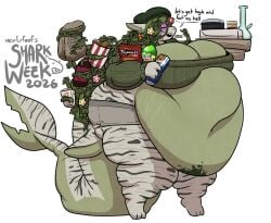 bbw big_breasts breasts cleavage female fish furry huge_breasts mexifurfoof nipples overweight shark ssbbw thick_thighs wide_hips