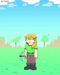 1girls 2026 2d alex_(minecraft) animated areolae big_ass big_breasts big_thighs body_growth body_growth_(enlargement) breast_growth color diamond_pickaxe expansion fat_ass female female_only gameplay_mechanics gif green_eyes growth holding huge_ass huge_breasts large_areolae large_breasts light-skinned_female light_skin lilmoonie minecraft nipples no_sound outdoors pickaxe pubic_hair pussy size_transformation solo solo_female standing tagme thick_thighs thighs torn_clothes torn_footwear wide_hips