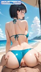 1boy 1girls 2026 ai_assisted ai_generated anime anus ass ass_grab beach beach_umbrella big_ass bikini bikini_aside blue_bikini blue_sky booty butthole clothing_aside cloud cock dick female_genitalia genitals hairclip hetero hi_res high_quality high_resolution highres kirigaya_suguha love_making outdoors patreon patreon_username penetration penis pussy sex sex_from_behind sexual_intercourse shore sky skypassion solo_focus stable_diffusion swimsuit sword_art_online sword_art_online:_alicization tongue uncensored_pussy uncensored_vagina vaginal water watermark