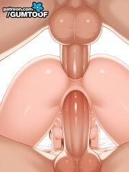 1girl 2boys absurd_res absurdres ai-created ai-generated ai_art ai_generated anal anus artist_name ass breasts brown_hair bust completely_nude doggystyle double_penetration female from_behind group_sex gumtoof hetero hi_res high_quality high_resolution large_breasts long_hair makise_kurisu medium_breasts mmf_threesome morning multiple_boys multiple_penises nipples nude patreon patreon_username penis pussy sex sex_from_behind shiny_skin simple_background solo_focus stable_diffusion steins;gate tagme testicles threesome uncensored vaginal white_background