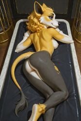 1girls ai_generated anthro_female black_sclera blonde blonde_hair blue_eyes boltund dog_girl female generation_3_pokemon original_character pokemon pokemon_(species) rica_(scorpianpp) scorpianpp self_upload short_hair stable_diffusion yellow_fur
