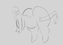 animated big_ass big_balls big_breasts big_penis bouncing_ass floating_penis greaseyhair shorter_than_10_seconds tagme thick_thighs video white_body