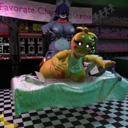 2girls 3d 3d_(artwork) 5_fingers angry angry_expression animatronic animatronic_female animatronic_girl animatronics arcade arcade_cabinet arcade_machine areola areolae artist_logo artist_name basket bib big_areola big_areolae big_breasts big_nipples big_thighs big_tits blender boobs boobs_bigger_than_head boobs_out bowtie breaking breaking_object breasts breasts_bigger_than_head breasts_out broken_face checkered_floor chica_(fnaf) chicken chicken_girl chicken_humanoid contest crashing curvaceous curvy curvy_body curvy_female curvy_figure digital_art digital_media digital_media_(artwork) eyelashes falling female female_focus five_nights_at_freddy's fnaf fnaf2_location fnaf_2 furry furry_female furry_only genderbend genderswap genderswap_(mtf) high_resolution highres huge_breasts huge_nipples huge_tits large_boobs large_breasts letters light lovetaste_chica mail massive_breasts motion_blur muffintop20 multicolored_body naked naked_female nipple_piercing nipples nipples_out panties part partially_clothed partially_clothed_female pierced_nipples piercing piercings purple_body purple_hair rabbit rabbit_ears rabbit_girl rabbit_humanoid rabbit_tail red_eyes scottgames sharp_teeth sore_loser surprise surprised surprised_expression surprised_face surprised_look throwing throwing_character thrown thrown_away tits topless vagina wide_eyed withered_bonnie