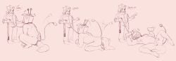 deltarune gay leash petplay puppyplay spamton_g_spamton tenna_(deltarune) undertale_(series) yaoi