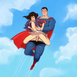clark_kent genderswap_(ftm) lois_lane ripushko stomach_bulge superman_(series) tagme yaoi