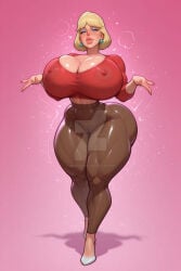 ai_generated blonde-haired_female blonde_hair blonde_hair_female breasts curvy_female curvy_figure milf nickelodeon rita_loud sexy_pose the_loud_house