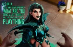 1boy 1boy1girl 1girls 3d alternate_version_available asgardian big_ass big_breasts big_thighs breasts bust busty chest curvaceous curvy curvy_figure dialogue dinoboy555 english_text european_mythology female god goddess hela hela_(marvel_rivals) hips hourglass_figure huge_ass huge_breasts huge_thighs humanoid large_ass large_breasts large_thighs legs light-skinned_female light_skin male male/male male_pov marvel marvel_comics marvel_rivals mature mature_female mythology norse_mythology pov scandinavian_mythology slim_waist straight text thick thick_hips thick_legs thick_thighs thighs thor_(series) voluptuous waist wide_hips wide_thighs