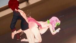 ass_grab big_ass chanax30 hard_sex kamado_nezuko kanroji_mitsuri koikatsu mitsuri_kanroji moaning music nezuko_kamado oc original_character ryuga sound tagme video