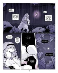 2026 2d 2d_artwork 2girls anthro anthro_female anthro_focus ass big_ass big_boobs big_booty big_breasts big_butt big_thighs boobs booty breasts butt clothes clothing collar comic comic_page cute dialogue digital_drawing_(artwork) digital_media_(artwork) ears_down female female_focus forest forest_background gammainks half-closed_eyes hi_res high_cut high_cut_dress highres hot key long_hair night night_sky original_character pixie scared scared_expression sexy small_creature speech_bubble text text_bubble thighs wholesome wolf wolf_ears wolf_girl