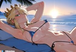 ai_generated ai_generated_background artoria_pendragon dark-skinned_male fate_(series) interracial interracial_sex tagme wienergens