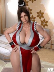 1girls 3d 3d_(artwork) artist_logo asian asian_female ass ass big_ass big_breasts big_butt black_hair breasts brown_eyes cleavage color dress fatal_fury femme_fatale full_color hagiwara_studio hands_on_ass huge_breasts japanese japanese_clothes japanese_female king_of_fighters kunoichi kunoichi_dress large_ass large_breasts large_butt light-skinned_female light_skin long_hair looking_at_viewer mai_shiranui ninja ponytail red_clothing red_dress seductive snk snk_heroines:_tag_team_frenzy thick_thighs thighs very_long_hair video_game_character video_game_franchise video_games voluptuous voluptuous_female