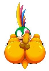 absurd_res anthro ass backsack balls big_butt darkened_genitalia erection freckled_butt freckles genitals hi_res koopa koopaling legs_back lemmy_koopa male mario_(series) mario_bros nintendo nude penis presenting presenting_hindquarters presenting_penis scalie smile solo tepigfan101