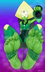 1girls boots boots_removed feet foot_fetish foot_focus footwear footwear_removed peridot_(steven_universe) salmobaliki smelly smelly_feet soles steam steamy steamy_feet steven_universe stirrups sweat sweating sweaty sweaty_feet toes