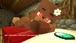 ass ass_up beard bia_prowell_(slipperyt) cute feet_up female furry_ass furry_female furry_only minecraft naked sfm slipperyt source_filmmaker teasing teddy_bear