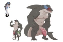 absurd_res body_size_growth cetacean cybernetic_eye cybernetics dolphin dr._blowhole dreamworks dreamworks_animation duo flaccid genitals growth hi_res humanoid_genitalia humanoid_penis hunched_over machine madagascar_(series) male mammal marine modern_bird muscle_growth muscular muscular_male nickelodeon nicktoons penis simple_background size_transformation syringe tail the_penguins_of_madagascar thick_penis thick_tail toothed_whale transformation vein veiny_penis white_background