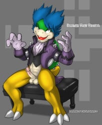 anthro dark_nek0gami erection koopa koopaling ludwig_von_koopa male male_only mario_(series) nintendo penis scalie solo soulteam video_games