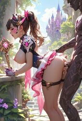 1girls ai_generated big_breasts brest d.va overwatch overwatch_2 oxtonai