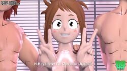 3d animated blonde_hair blowjob brown_hair couch cum cum_in_mouth cum_in_pussy eijirou_kirishima english english_subtitles filming grabbing indoors izuku_midoriya judging katsuki_bakugou mina_ashido my_hero_academia nude ochako_uraraka ponytail pornography red_hair sex short_hair spitroast straight tagme tsuyu_asui vaginal_penetration video