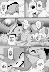 2015 censored comic eeveelution english_text espeon itameshi male nintendo pokemon pokemon_(species) sylveon tagme text yaoi