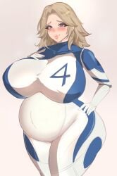 1girls 2d belly big_ass big_balls big_belly big_breasts big_butt big_nipples blonde_hair blue_eyes bodysuit clothed clothed_female female female_only heroine huge_ass huge_breasts invisible_woman looking_at_viewer marvel marvel_rivals natwo2021 pregnant smile sue_storm thick_ass thick_thighs thighs