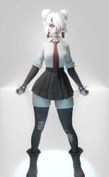 1girls 3d blender bracelet dancing deadlock fousters goth graves_(deadlock) medium_breasts no_panties nude_underneath pussy school_uniform shirt short_skirt shorter_than_30_seconds shy skirt sound spikes stockings tagme thick_thighs tie tight_clothing video