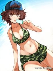 akiyama yukari from girls und panzer by nishiide kengorou