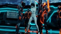 1girls 3d ai_character arms_up background black_hair bondage bound_arms bound_legs bound_wrists captured captured_heroine clothed clothed_male clothing completely_nude crowd_scene crown cyberspace defeated_heroine dildo_in_pussy dominant domination faceless_males femsub forced hair head_down headgear helmet heroine humiliation jude light-skinned_female light_skin maledom neon_lights nipple_piercing non-con nude_female nudity pale-skinned_female pale_skin petite_female pierced_nipples pole_tied public_exposure punishment quorra restrained restrained_ankles restrained_wrists science_fiction short_hair short_hair_female spreader_bar stadium_background standing submissive tagme_(artist) tron tron_legacy unseen_male_face