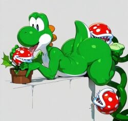 piranha plant from super mario bros. by dotal