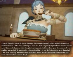 1girls 3d ancient_greek_clothes arm_up armlet armpits blue_dress blue_hair bowl bracelet braid breasts brown_eyes candle candlestand choker cleavage confused corruption crown_braid dancer dancer_(three_houses) dochaunt24 dress earrings eating english_text female female_only femdom femsub fire fire_emblem fire_emblem:_three_houses greco-roman_clothes hallucination indoors jewelry large_breasts light_blue_hair marianne_von_edmund mind_control nintendo pillar plate post-timeskip rape short_hair single-shoulder_dress slave solo soup story_at_source suggestive text text_box training tray tricked unaware window